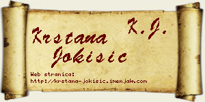 Krstana Jokišić vizit kartica